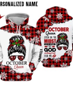 Personalized Name October Girl 3D All Over Printed Clothes NQHY281010