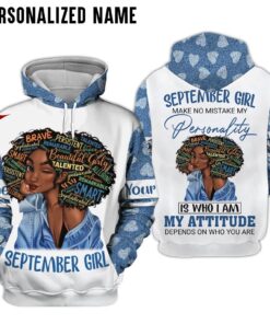 Personalized Name September Girl 3D All Over Printed Clothes NQKH071009