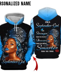 Personalized Name September Girl 3D All Over Printed Clothes NQKH111009