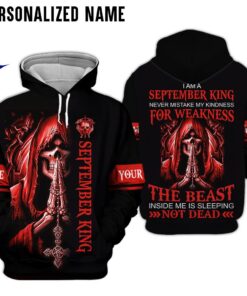 Personalized Name September Skull Guy 3D All Over Printed Clothes NQKH191009