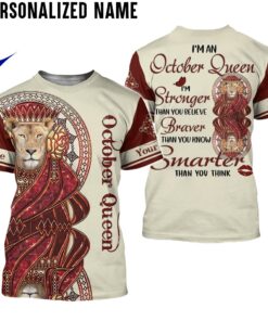 Personalized Name October Girl 3D All Over Printed Clothes NQLN270512