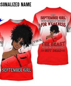 Personalized Name September Girl 3D All Over Printed Clothes NQML011009