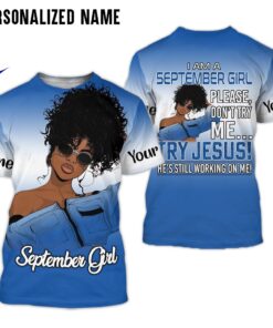 Personalized Name September Girl 3D All Over Printed Clothes NQML070809