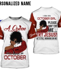 Personalized Name October Girl 3D All Over Printed Clothes NQOO110810