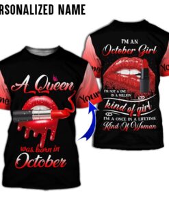 Personalized Name October Girl 3D All Over Printed Clothes NQOO270910