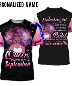Personalized Name September Girl 3D All Over Printed Clothes NQOO321205