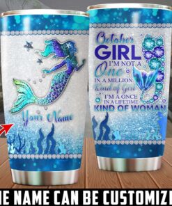 Personalized Name October Girl 20Oz & 30Oz Stainless Steel Tumbler NQTD040610