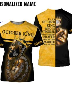 Personalized Name October Guy 3D All Over Printed Clothes NQTD140107