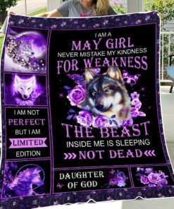 May Girl Fleece Blanket QFDT050305