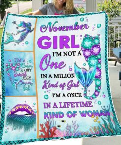 November Girl Fleece Blanket QFMM070311