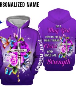 Personalized Name May Girl 3D All Over Printed Clothes DHAA271105