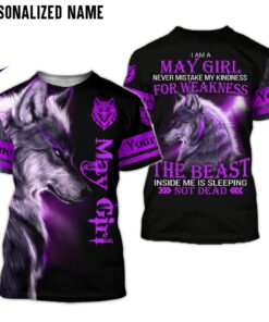 Personalized Name May Girl 3D All Over Printed Clothes HUML190305