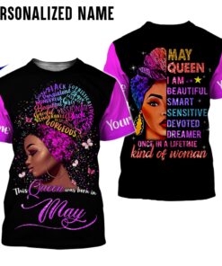 Personalized Name May Girl 3D All Over Printed Clothes NQHA060304