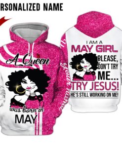 Personalized Name May Girl 3D All Over Printed Clothes NQMM291205