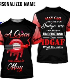 Personalized Name May Girl 3D All Over Printed Clothes NQOO260405