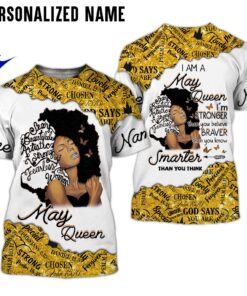 Personalized Name May Girl 3D All Over Printed Clothes NQTD160312