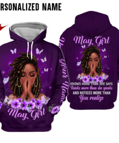 Personalized Name May Girl 3D All Over Printed Clothes UKHY220405
