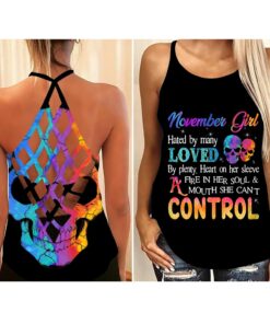 Personalized Name November Skull Girl 3D All Over Printed Clothes DHAA140511