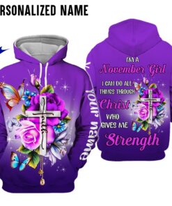 Personalized Name November Girl 3D All Over Printed Clothes DHAA271111