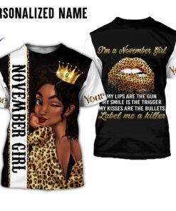 Personalized Name November Girl 3D All Over Printed Clothes DHMA110912