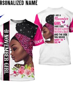 Personalized Name November Girl 3D All Over Printed Clothes HULL170320