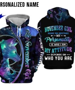 Personalized Name November Girl 3D All Over Printed Clothes NQHH301211