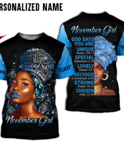 Personalized Name November Girl 3D All Over Printed Clothes NQOO060411