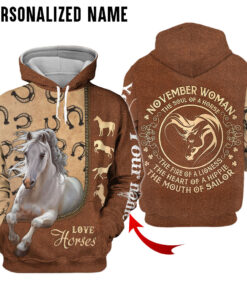 Personalized Name November Girl 3D All Over Printed Clothes QFHY070311