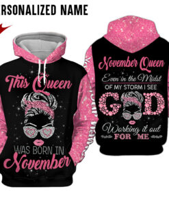 Personalized Name November Girl 3D All Over Printed Clothes UKMM290311