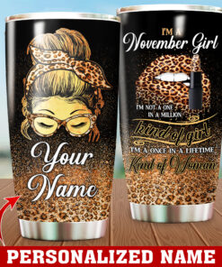Personalized Name November Girl Girl 20Oz & 30Oz Stainless Steel Tumbler QFMM170311