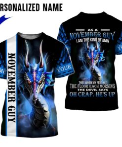 Personalized Name November Guy 3D All Over Printed Clothes NQMA220411