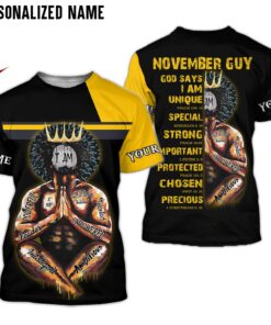 Personalized Name November Guy 3D All Over Printed Clothes NQML140411