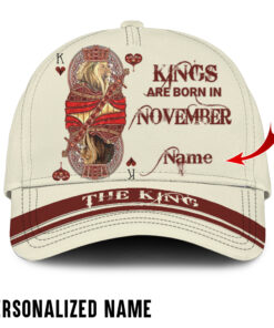 Personalized Name November King Cap QFKH020411