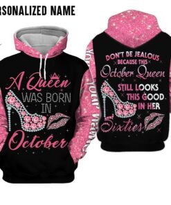Personalized Name October Girl 3D All Over Printed Clothes DHHM151110