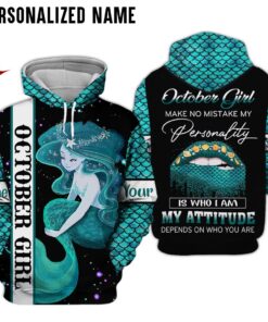 Personalized Name October Girl 3D All Over Printed Clothes DHKH101110