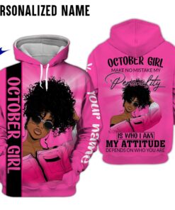 Personalized Name October Girl 3D All Over Printed Clothes NQAA091210