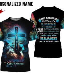 Personalized Name October Girl 3D All Over Printed Clothes NQMA060410