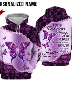 Personalized Name October Girl 3D All Over Printed Clothes NQMM050110
