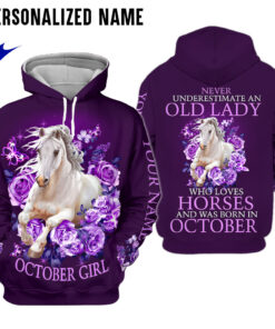 Personalized Name October Girl 3D All Over Printed Clothes QFMM050310