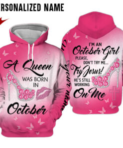 Personalized Name October Girl 3D All Over Printed Clothes QFMM050410