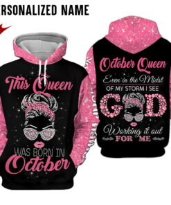 Personalized Name October Girl 3D All Over Printed Clothes UKMM290310