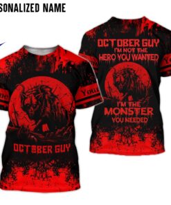 Personalized Name October Guy 3D All Over Printed Clothes DHML260310