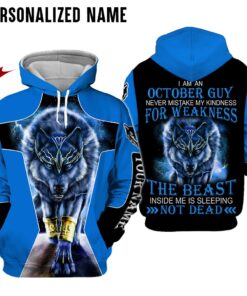 Personalized Name October Guy 3D All Over Printed Clothes NQAA251110