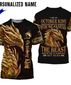 Personalized Name October Guy 3D All Over Printed Clothes NQMA190310