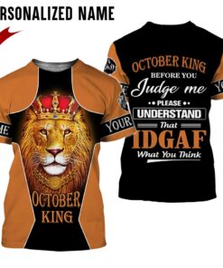Personalized Name October Guy 3D All Over Printed Clothes NQMA270410