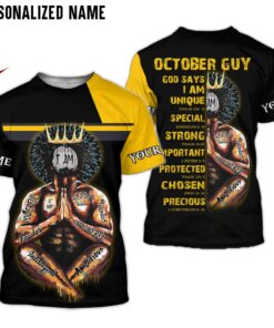Personalized Name October Guy 3D All Over Printed Clothes NQML140410