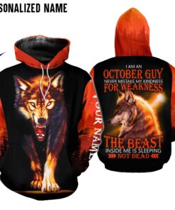 Personalized Name October Guy 3D All Over Printed Clothes NQML261108