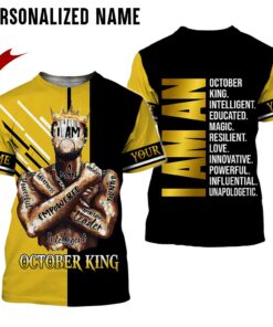 Personalized Name October King 3D All Over Printed Clothes NQMA060310