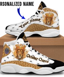 Personalized Name October Queen Shoes QFMM230310