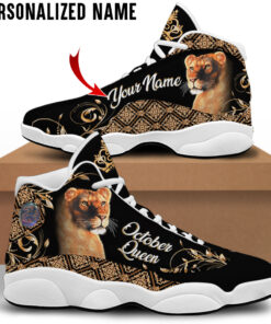 Personalized Name October Queen Shoes UKKH250410